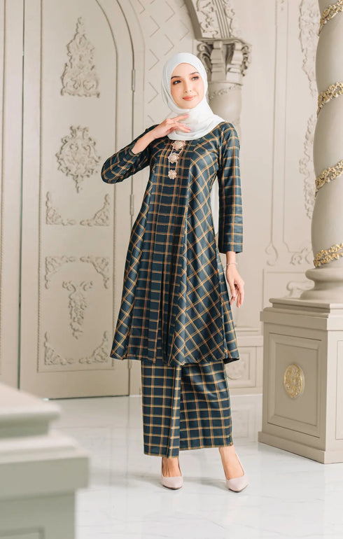 Luna 2.0 Baju Kebarung | Emerald Green